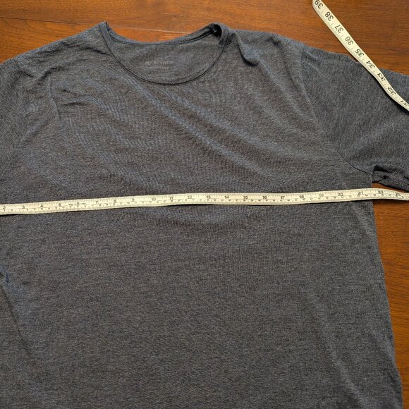 Taylor Stitch The Merino Tee Heather Navy Size 42 – Merino Wool Blend - Picture 3 of 4